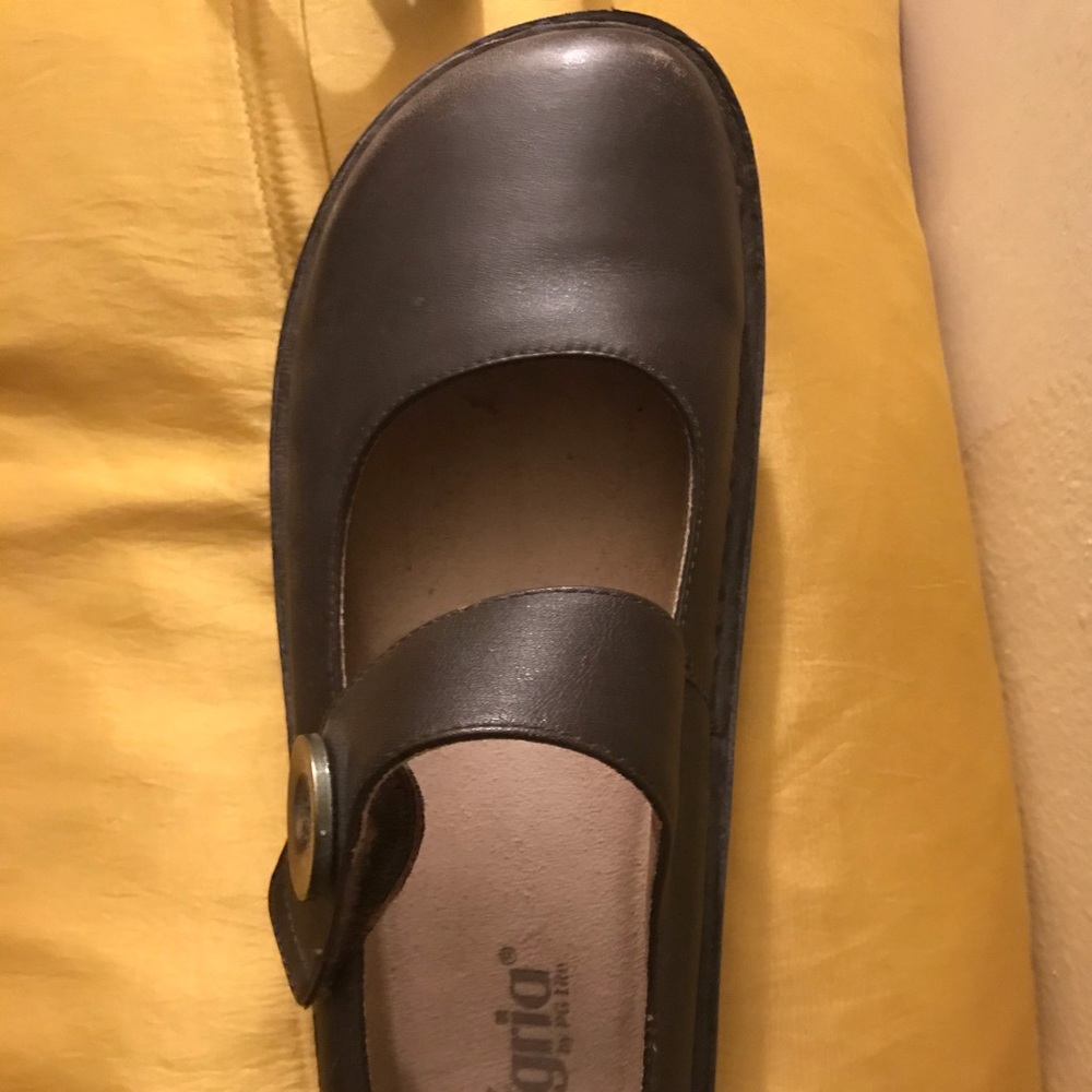 Alegría Paloma Mary Jane Brown Leather 42